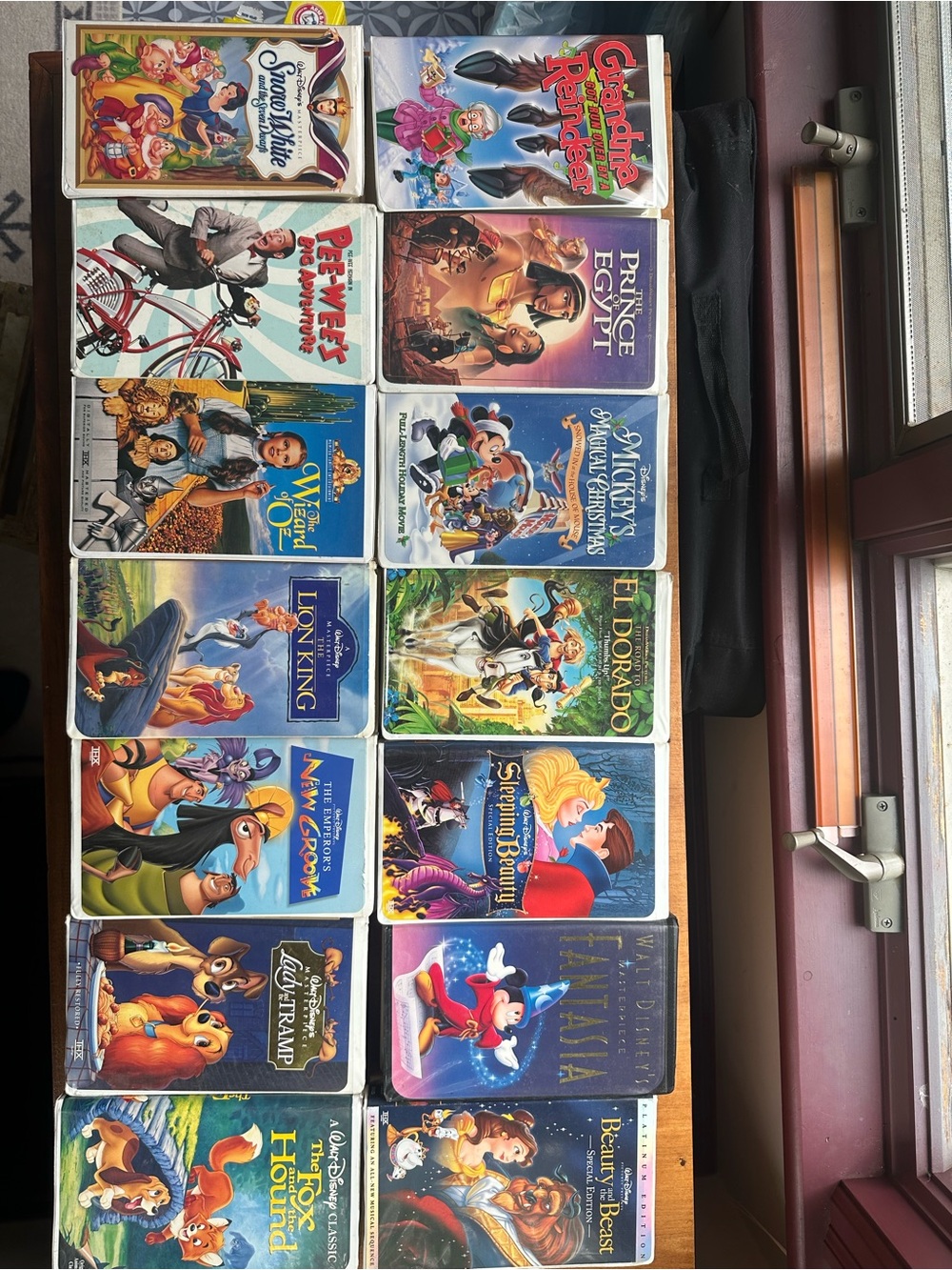Lot of Disney VHS Classics - Colorful Animated Movie Collection
